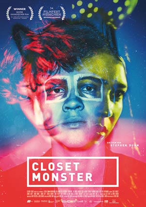 Film Poster CLOSET MONSTER von Stephen Dunn mit Connor Jessup, Aaron Abrams, Aliocha Schneider und Isabella Rossellini