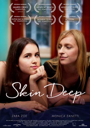 Film Poster SKIN DEEP von Jon Leahy mit Zara Zoe und Monica Zanetti