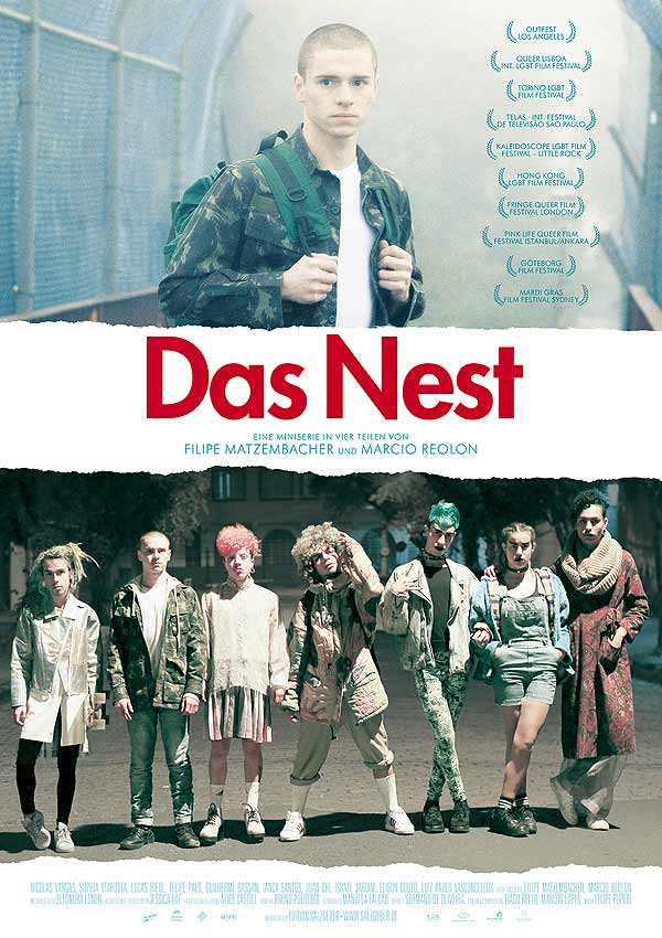 Film Poster DAS NEST - THE NEST - O NINHO von den beiden Teddy-Gewinnern Filipe Matzembacher & Marcio Reolon, eine queere Mini-Serie aus Brasilien